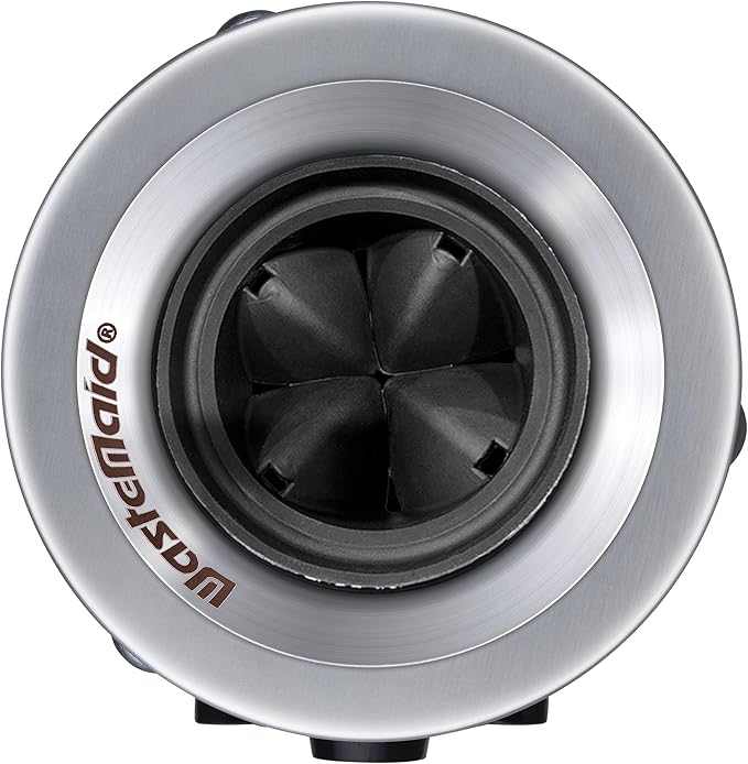 Waste Maid 10-US-WM-048-3B Garbage Disposal Anti-Jam Stainless Steel Food Waste Grinding System, 1/3 HP Compact, Black