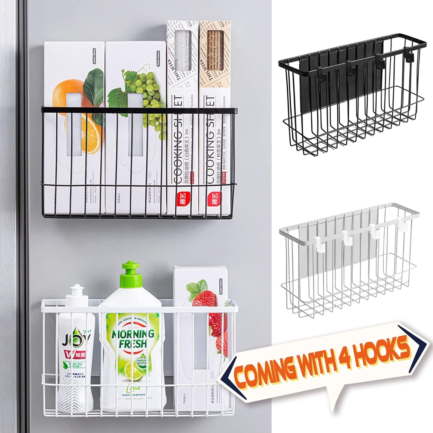 Magnetic Basket Fridge Lint Bin Dryer Ball Holder Laundry Room Organization Home Storage for Class Office School