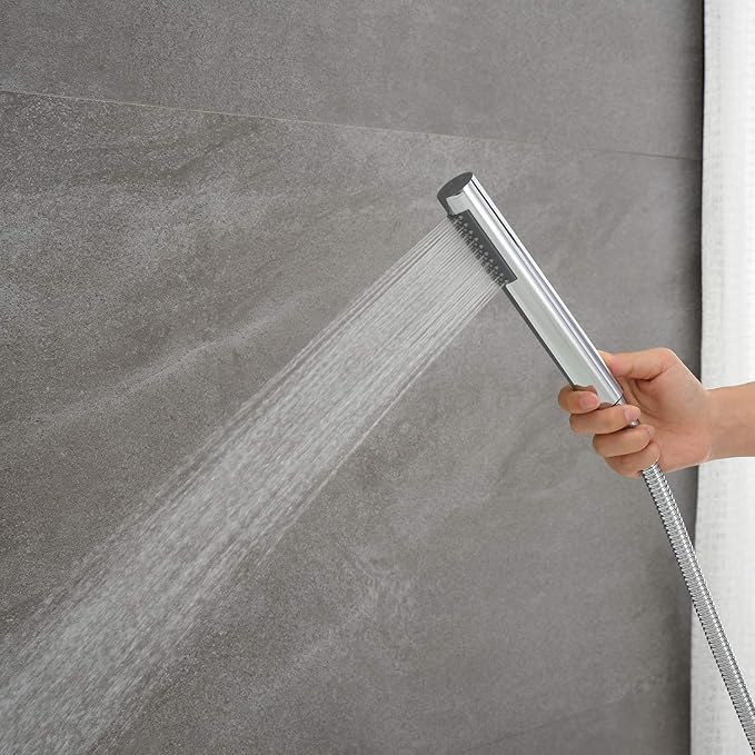 Freestanding Bathtub Faucet Tub Filler Faucets Chrome Floor Mounted Brass Bathroom Faucets with Handheld Shower