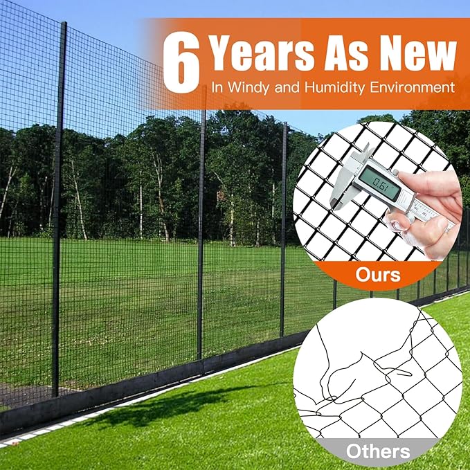 36" x 100' 1/2inch Hardware Cloth, Black Vinyl Coated Chicken Wire Fence Galvanized Welded Mesh Roll for Home Garden Rabbit Cage