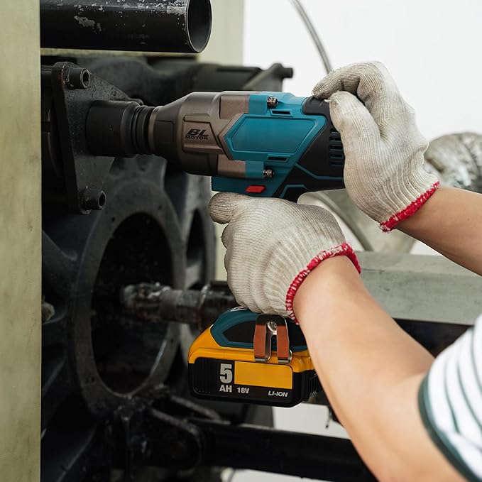 FSYAO 1100 ft-lbs(1500Nm) maximum torque, 20V 3/4 inch cordless impact wrench-brushless, 4-speed adjustment, automatic start and stop.(Host only/Without battery).