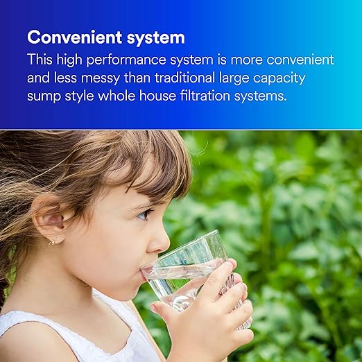 Filtrete High Performance Whole House Sanitary Quick-Change Filter System 4WH-QCTO-S01, Large Capacity