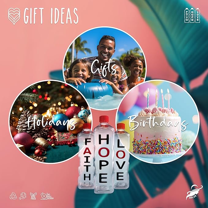 Faith Hope Love - Affirmation Bottles & Products for The mind, body & soul