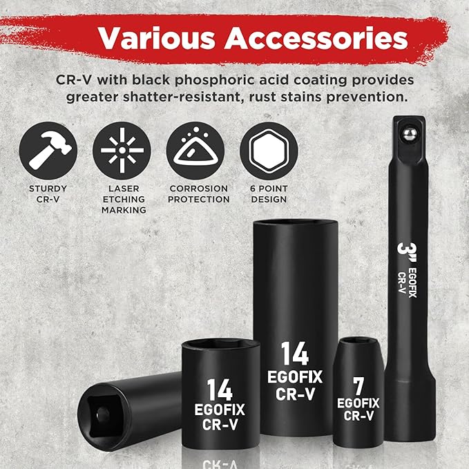 1/4" Ratchet Wrench Socket Set 56 PCS, Metric Shallow Socket (4-14mm) and Deep (6-8, 10-14mm), with Mini 72-Teeth Ratchet, Screwdriver Bit Set, Small Tool Kit for Home Use, Motorcycle and Bike