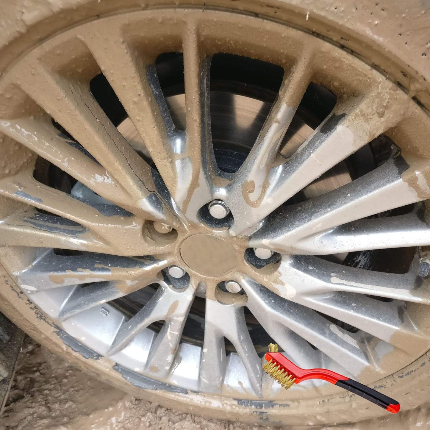 Wire Scratch Brush Set Soft Grip for Rust, Dirt & Paint Scrubbing with Deep Cleaning (24, 24PCS - 10PCS Stainless Steel Wire 10PCS Brass Wire and 4PCS Nylon Wire)