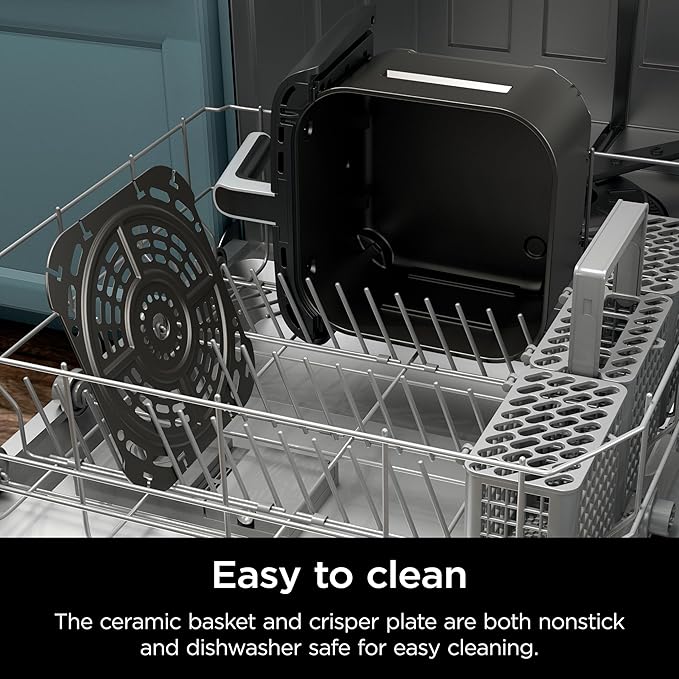 Ninja Air Fryer Pro XL 6-in-1 with 6.5 QT Capacity, Max Crisp, Air Fry, Air Roast, Bake, Reheat, Dehydrate, Max Crisp Technology with 450F, Nonstick Basket & Crisper Plate, Grey, AF181