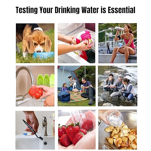 H2O OK Essentials Water Test Kit, includes 10 Tests, Self Test for Lead, Copper, Chroline, Nitrates, Nitrites, Iron,& More; Offers Longest Shelf Life and Most Accurate Self testing