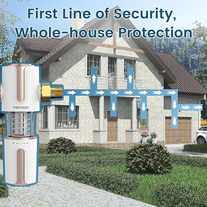 Replacement Filter for Q700 Spin Down Sediment Filter, Automatic Flushing System, Whole House Water Filter for Well Water, Sediment Backwash Filter, 90 Micron Flushable Prefilter Filtration