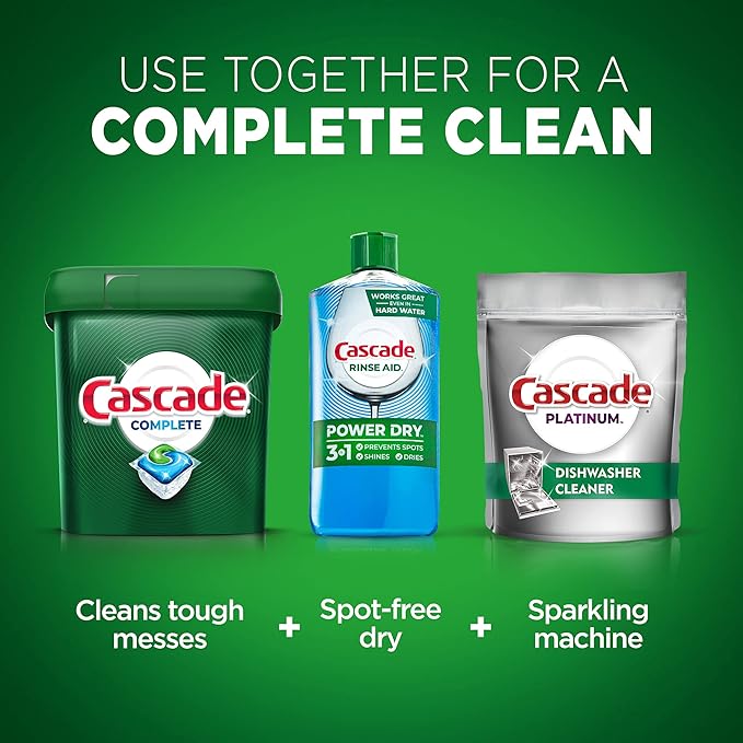 Cascade Complete Dishwasher Pods - Fresh Scent ActionPacs, Dishwasher Detergent, Dishwasher Soap, Detergent Pods, 78 Count