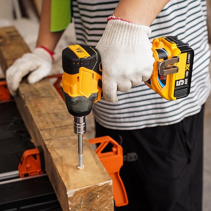 FSYAO 20V 1/2 inch cordless impact wrench-brushless, 350 ft-lbs maximum torque, 4-speed adjustment, automatic start and stop.(Host only/Without battery).