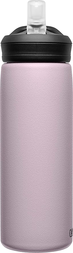CamelBak Eddy+ Water Bottle with Straw 20oz - Insulated Stainless Steel, Purple Sky