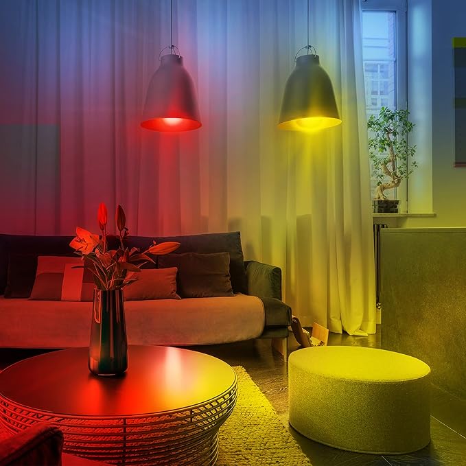 Energizer Smart Wi-Fi LED Light Bulb, Multi-White and Multi-Color, 60W, 800 Lumens, Works with Alexa, Google Assistant and Siri, Control from Anywhere with App, Custom Schedules