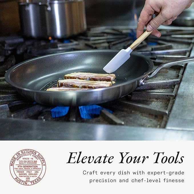 Made In Cookware - ProCoat 10" Non Stick Frying Pan (Graphite) - 5 Ply Stainless Clad Nonstick - Professional Cookware - Crafted in USA - Induction Compatible