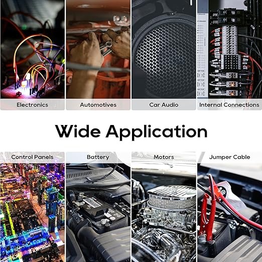 TOPDC 18 Gauge Electrical Wire, 50FT Automotive Wire Combo, Copper Clad Aluminium, Hook up Wire Kit Yellow for Car Audio,Automotive Wiring,LED Lighting,etc