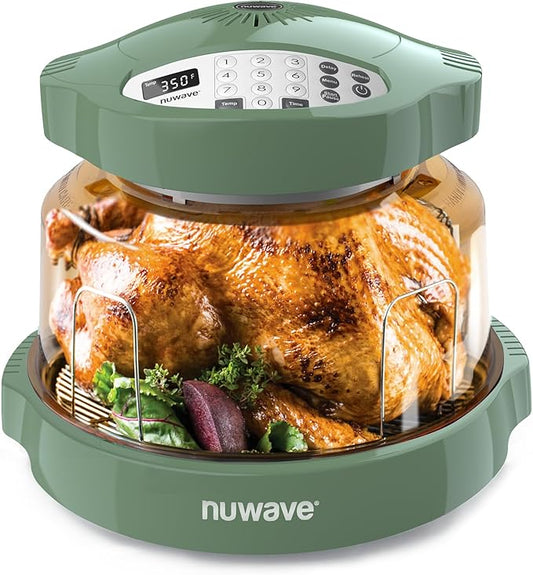 Nuwave Pro Plus 2 Infra-Red Oven, Countertop, Convection, Cook Fresh or Frozen, No Defrosting or Preheating, Cook Healthy, 360 Surround Heat, Adjustable Temps, 100 Presets, 50 Memory, Tough Power Dome