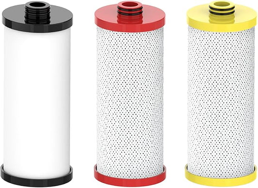 Waterspecialist Replacement for Aquasana® AQ-5300R Under Sink Water Filter, 600 Gallons Filter Life, Fit AQ-5300.55, AQ-5300.56 and AQ-5300.62, 3 Filters