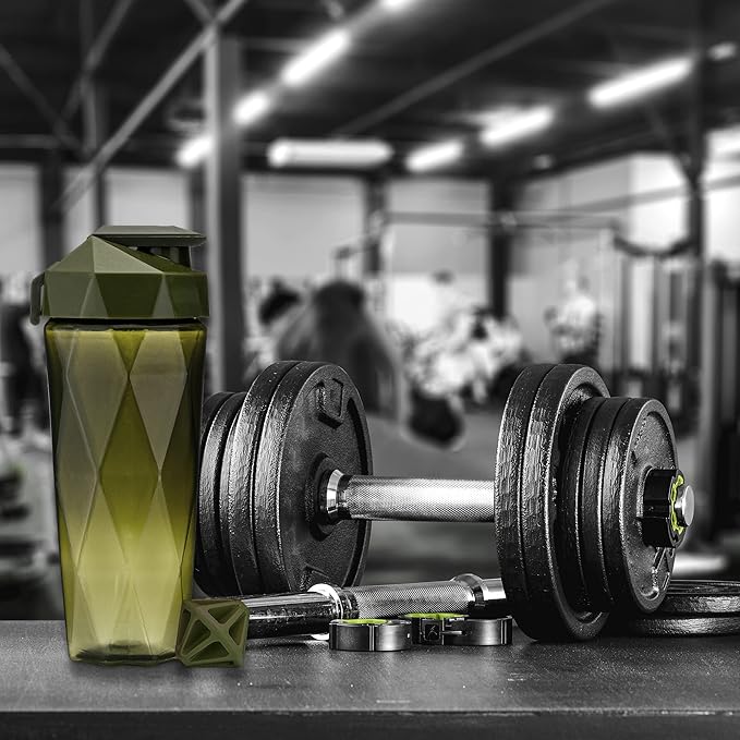 Classic 28oz Blender Shaker Bottle | Protein Shaker Bottle with Diamond Agitator | Shaker Cup with Carrying Handle and Dishwasher Safe | Moss - 28-Ounces