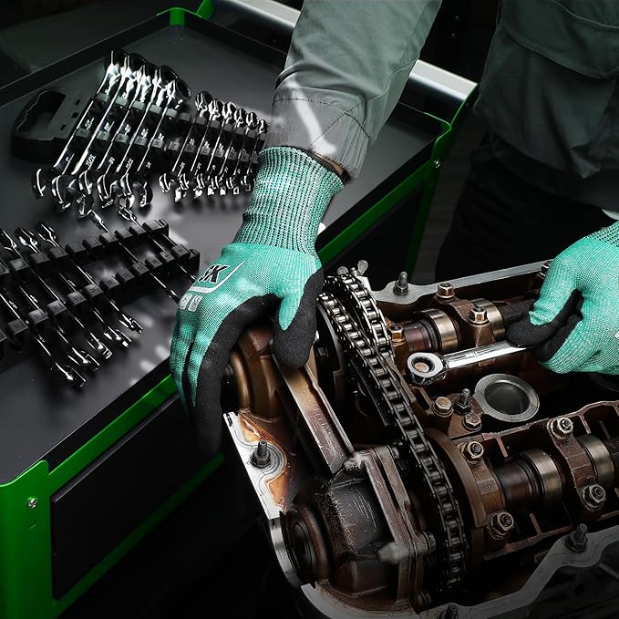 SK Ratcheting Wrench Set, Combination Wrench Set, 25-Piece, SAE 1/4" to 1", Metric 8 to 19mm, 72-Tooth, Premium CR-V Construction, with Rack Organizer