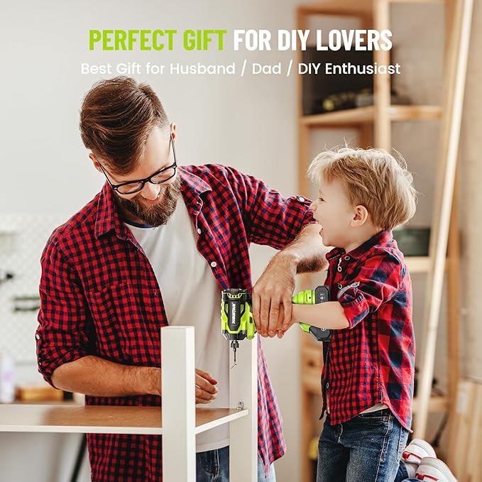 Impact Driver: 21V 1/4" Hex Cordless Impact Driver, 230N.m (2,035in-lbs) Brushless Impact Driver Drill Set, 20Psc Screwdriver Bits, 2.0 Ah Battery, Variable Speed for DIY and Automotive