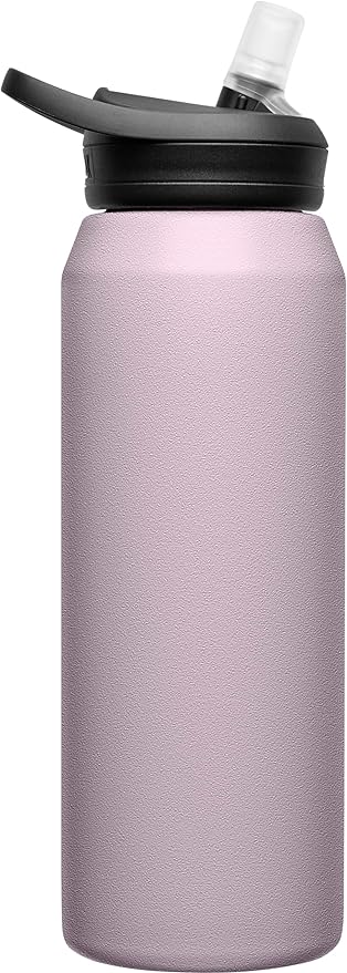 CamelBak Eddy+ Water Bottle with Straw 32oz - Insulated Stainless Steel, Purple Sky