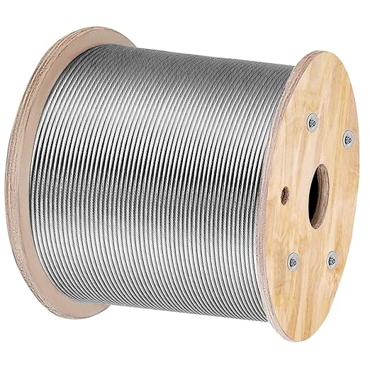 VEVOR 3/16 Stainless Steel Cable 500FT, T304 3700 LBS Breaking Strength Cable Railing System Wire Rope Aircraft Deck Railing Kit Fence Wire