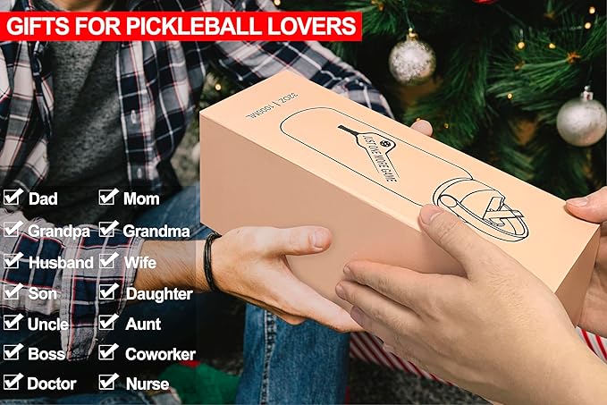 Pickleball Water Bottle 32 oz, Gifts for Pickleball Lovers, Wide Mouth Vacuum Insulated Sports Bottle with 2 Leakproof Lids, Stainless Steel Cup with Straw for Cold Drinks