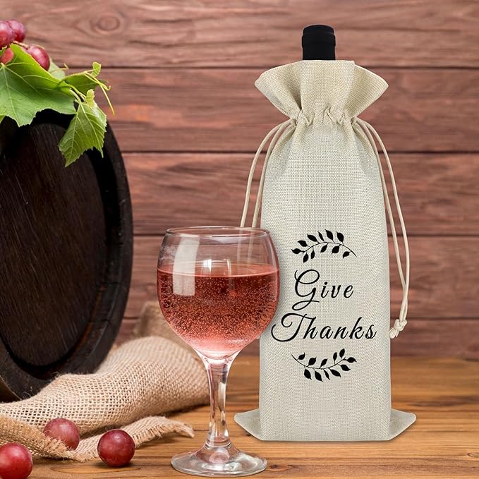 Graduation Appreciation Gifts for Teacher Wine Bag Thank You Gift for Coach Graduation Farewell Gift for Friends Classmates Wine Gift Bag Retirement Gift for Women Men Drawstring Wine Wrap Bag