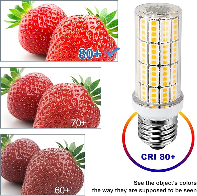 LED Light Bulb 2500lumen 200w Equivalent Super Bright 3000K Warm Daylight White 20W LED Bulbs Waterproof E26/E27 Medium Base for Outdoor Indoor Home Garage Backyard LED Corn Light Bulb Pack of 4