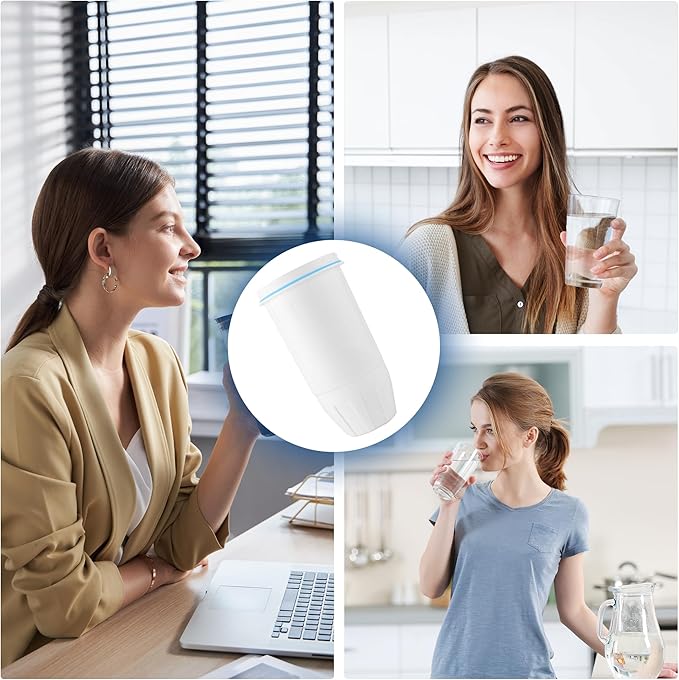 Water Filters Replacement for Zero Water Pitchers and Dispenser, 0 TDS Premium Filtration, Reduce Lead/Chromium/PFOA/PFOS - Improve Tap Water Taste (Pack of 2 by TOMOON)