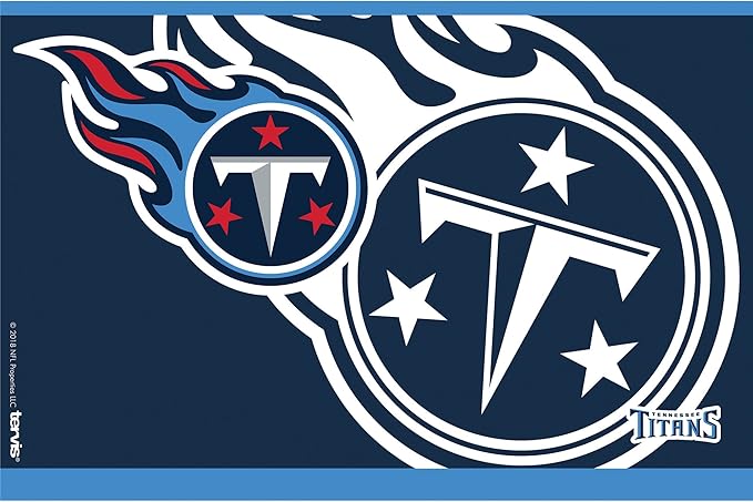 Tervis Triple Walled NFL Tennessee Titans Insulated Tumbler Cup Keeps Drinks Cold & Hot, 30oz - Stainless Steel, Rush