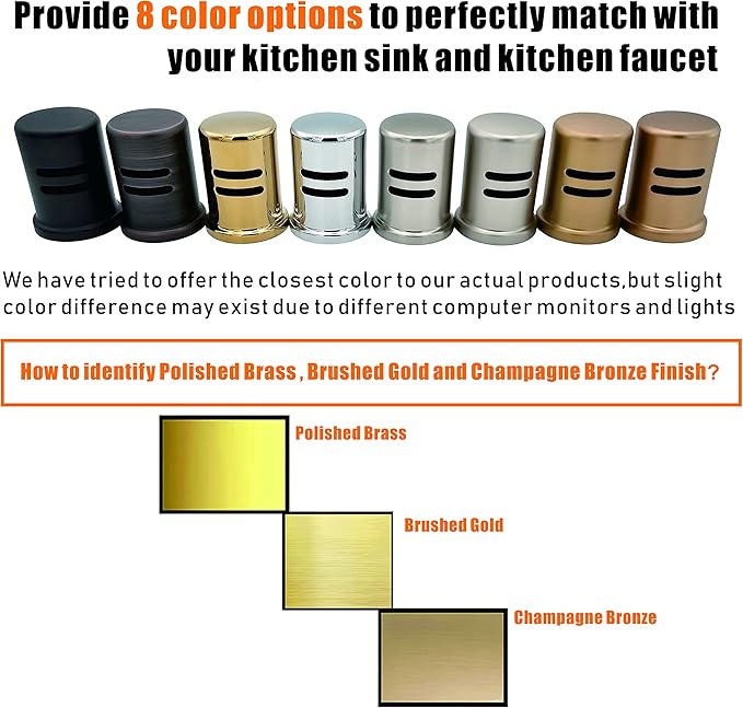 Dishwasher Air Gap Cover only, Skirted, Replacement air gap dishwasher,Solid Brass, Polished Brass Finish