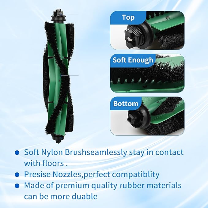 26 Pack Accessories Kit Compatible with iRobot Roomba Essential Series 104 105 Combo, Y0140 Y0110 Vacuum,2 Roller Brush＆10 Side Brushes＆10 Filters & 4 Mopping Pads Replacement Parts