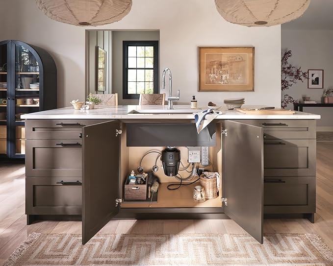 Moen Chef Series 1 HP Continuous Feed Garbage Disposal, Power Cord Included, EX100C