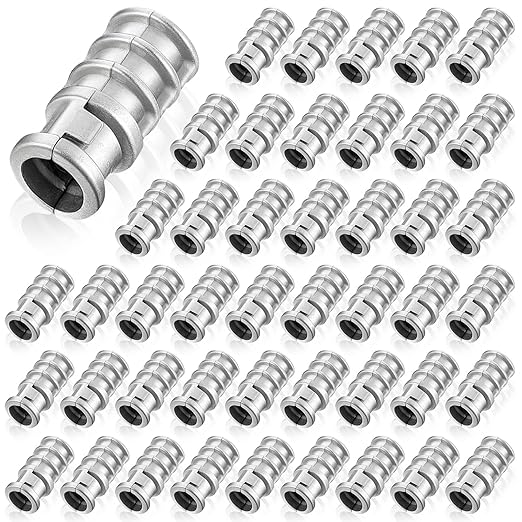 Zonon 100 Pcs 1/4 x 1 Lag Shield Anchor Long Zinc Alloy Bolts Concrete Anchors Lag Screws Masonry Anchors Hole