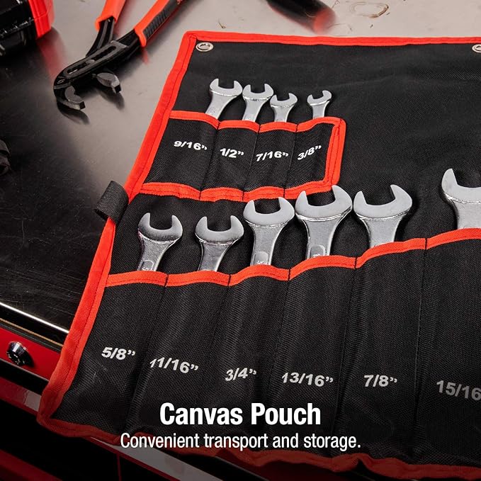 SUNEX TOOLS 9714A SAE Combination Wrench Set, 14 Piece