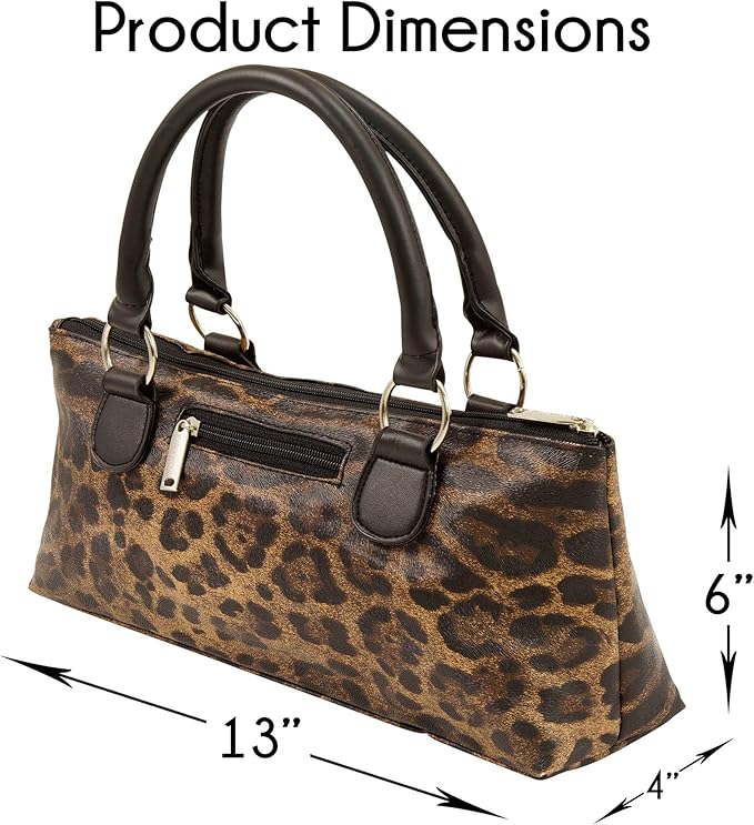 Wine Clutch Bag (Thermal Insulated) Trendy Women’s Carry Tote | Holds Red & White 750mL Bottles | Trendy Fashion | Incl. Portable Waiter-Style Corkscrew (Cougar)