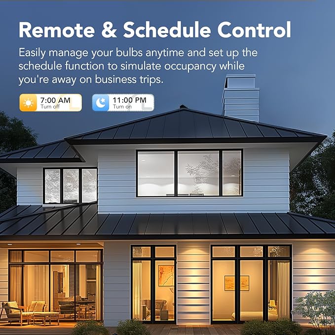 OREiN Smart Edison Light Bulbs, 2.4 Ghz Wi-Fi ST19(58) Vintage Light Bulbs E26, 800LM Dimmable via app, 2700-6500K Tunable, Smart LED Filament Bulb Works with Alexa/Google Home, 60W Equivalent 4Pack