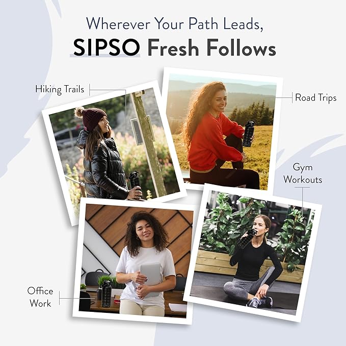 National Parks water bottle with Stickers: Unique 32 oz bottle | Double wall Stainless Steel water bottle | Leak Proof- laser Engraved water Bottle with National Park stickers (Black)