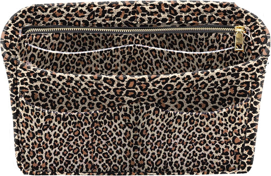 LEXSION Felt Purse Bag Organizer Insert with zipper Bag Tote Shaper Fit Speedy Neverful PM MM