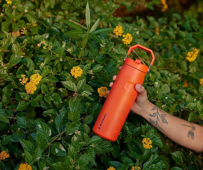 Stanley IceFlow Flip Straw 2.0 Water Bottle| Built-In Straw with Larger Opening | Lightweight & Leak-Resistant | Insulated Stainless Steel | BPA-Free