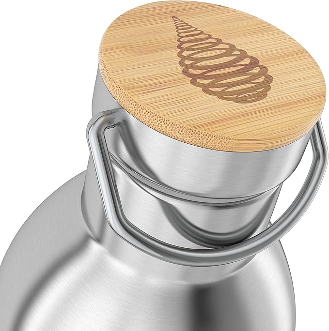 Invigorated Water Insulated Water Bottle - Alkaline Water Filter Included - Water Bottles Alkaline - Double Walled Metal - Sports Bottle with Filter - Stainless Steel Insulated Bottle - 950ml