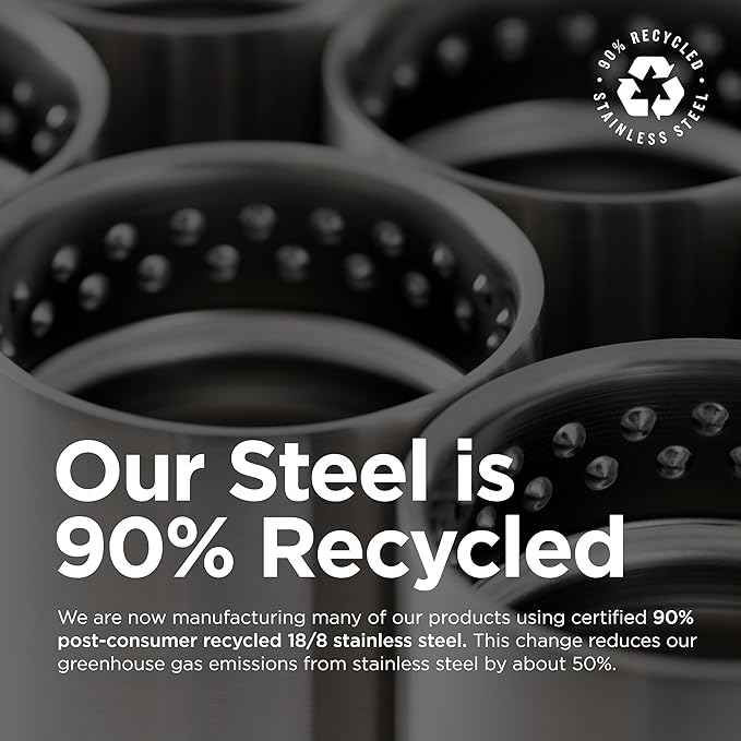 Klean Kanteen TKWide Insulated Coffee Tumbler with Café Cap - Stainless Steel Coffee Tumbler - 16 Oz, Black