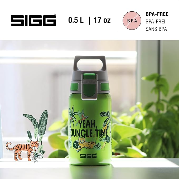 SIGG - Stainless Steel Kids Bottle - Shield One - Suitable For Carbonated Beverages - 17 Oz