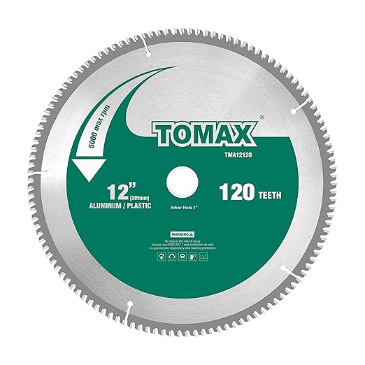 12-Inch 120 Tooth TCG Thin Aluminum and Non-Ferrous Metal Saw Blade with 1-Inch Arbor