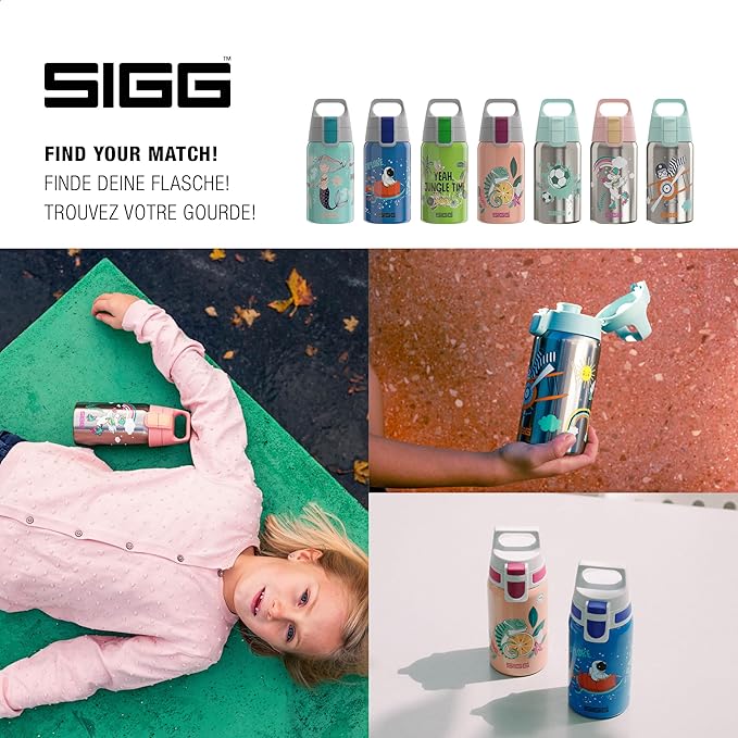 SIGG - Stainless Steel Kids Bottle - Shield One - Suitable For Carbonated Beverages - 17 Oz