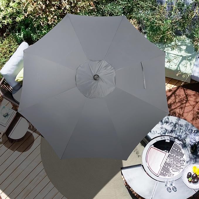 Blissun 9ft Patio Umbrella Replacement Canopy, Market Umbrella Top, Outdoor Table Umbrella Canopy for 8 Ribs, Canopy Only