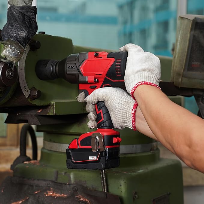 FSYAO 18V 3/4 inch cordless impact wrench-brushless, 1100 ft-lbs(1500Nm) maximum torque, 4-speed adjustment, automatic start and stop.(Main unit only, no battery).