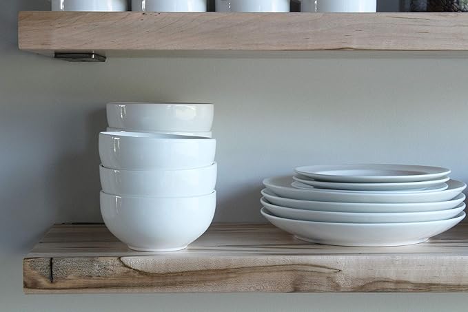 Urban Legacy Deep Floating Shelves | Wormy Maple with Furniture Grade Clear Coat | Low Profile Brackets | Set of 2 (48" x 11" x 2")