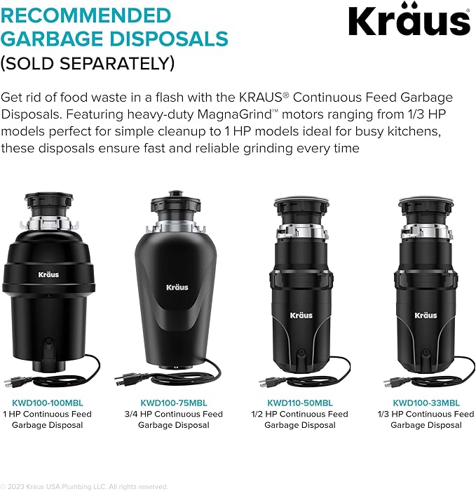 KRAUS Kore 17-Inch Undermount Workstation 16 Gauge Single Bowl Stainless Steel Bar Kitchen Sink with Accessories, KWU111-17