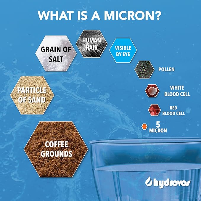 4.5 x 10 Inch Large Capacity Whole House Water Filter, NSF 42 Certified 5 Micron Sediment Filtration, Compatible with Whirlpool WHKF-GD25BB Aqua-Pure AP810, AP801 GE GXWH30C GXWH35F GWWH40